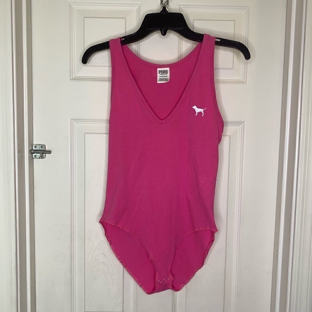PINK Bodysuit Hot Pink Color